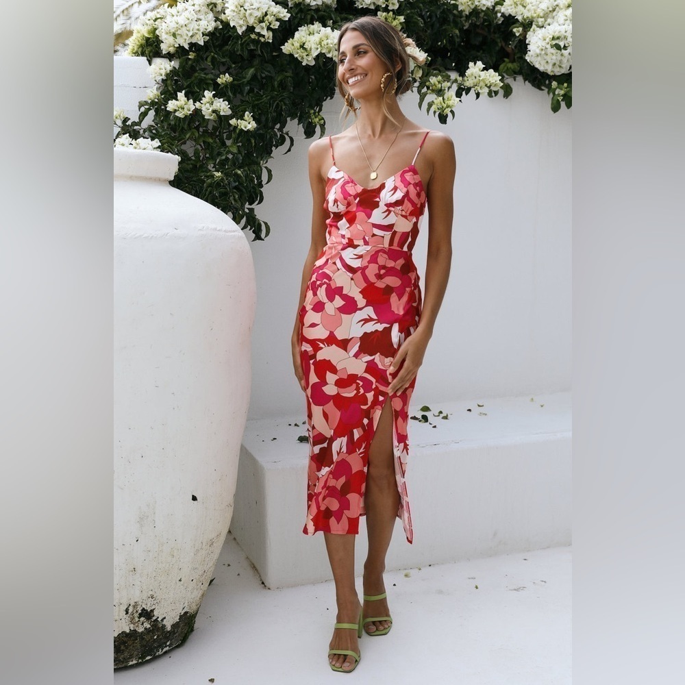 Runaway Tammy Dress Fuschia Floral Small Size 4 NWOT